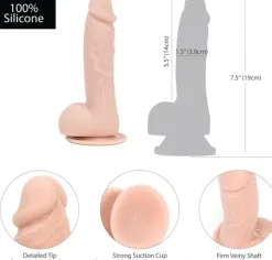 Addiction Seksivalineet-Mark Dong Dildo 19Cm