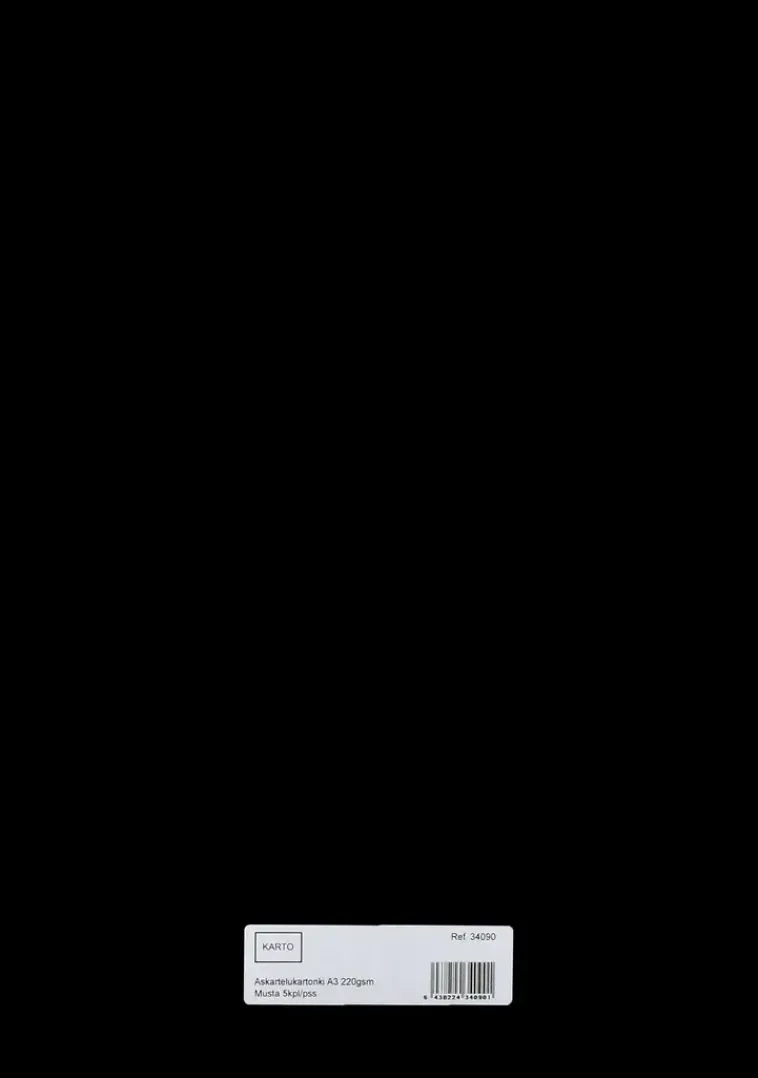 Karto Askartelutarvikkeet-Askartelunki A3 220 Gsm Musta 5 Ark/Pss