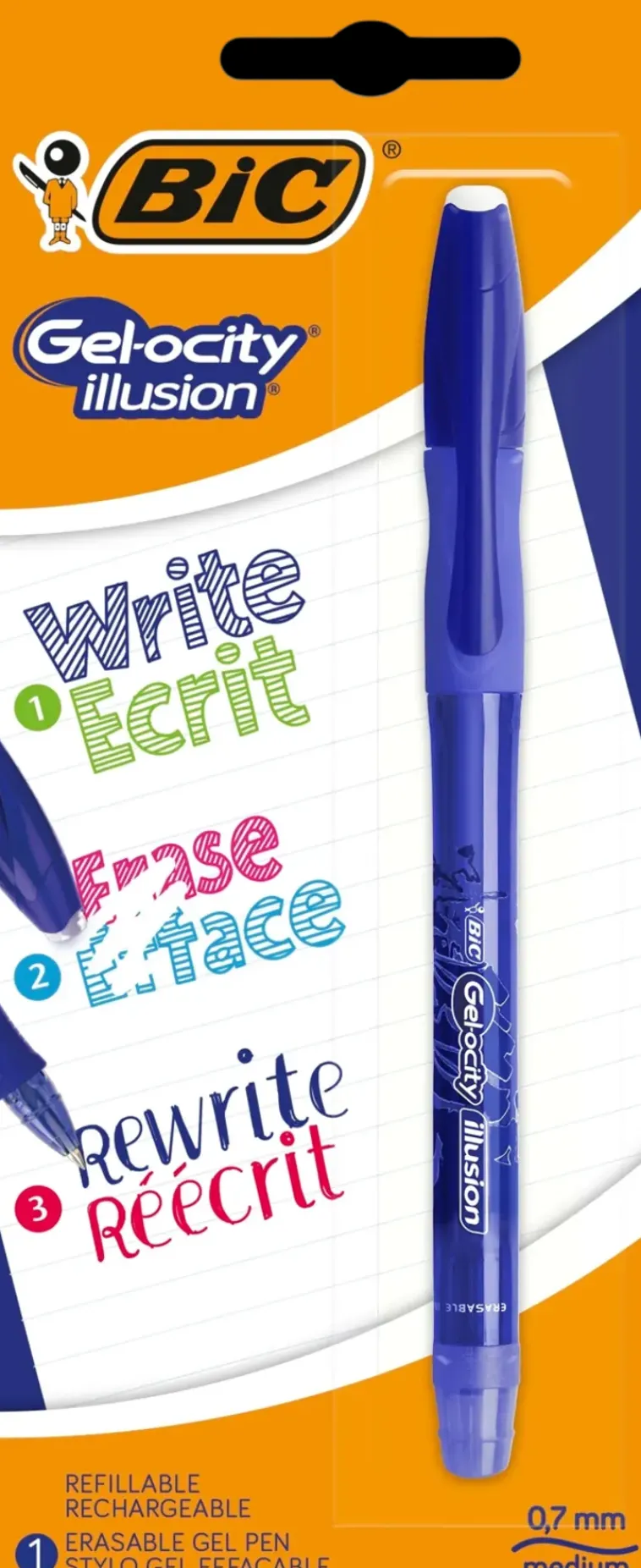 Outlet Gel-Ocity Illusion Pyyhittava Gelikyna Sininen 1Kpl Toimistotarvikkeet