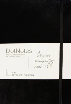 Outlet Muistikirja Dotnotes, Musta, Fsc Mix Paperitarvikkeet