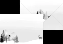 Best C6/10 Kirjekuori Maisema Hopeafolio Askartelutarvikkeet