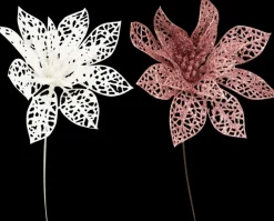 Koristeoksa Joulutahti 20 Cm, Vaaleanpunainen Sesonkijuhlatarvikkeet