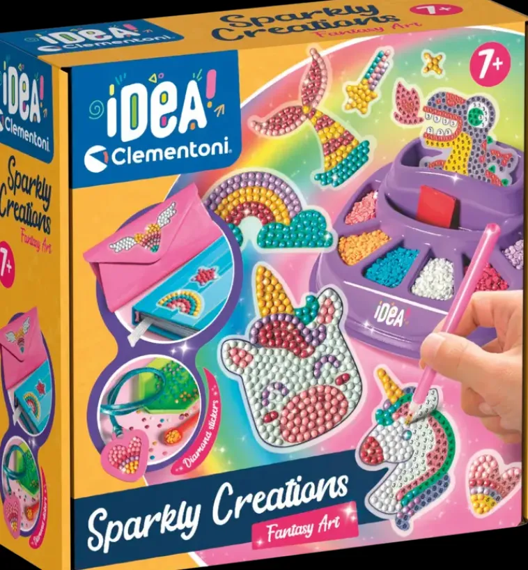 Clementoni Askartelutarvikkeet-Crazy Chic Sparkly Creations Tarra-Askartelu Fant.