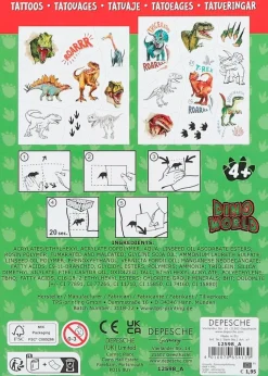 Dino World Askartelutarvikkeet-Tatuoinnit