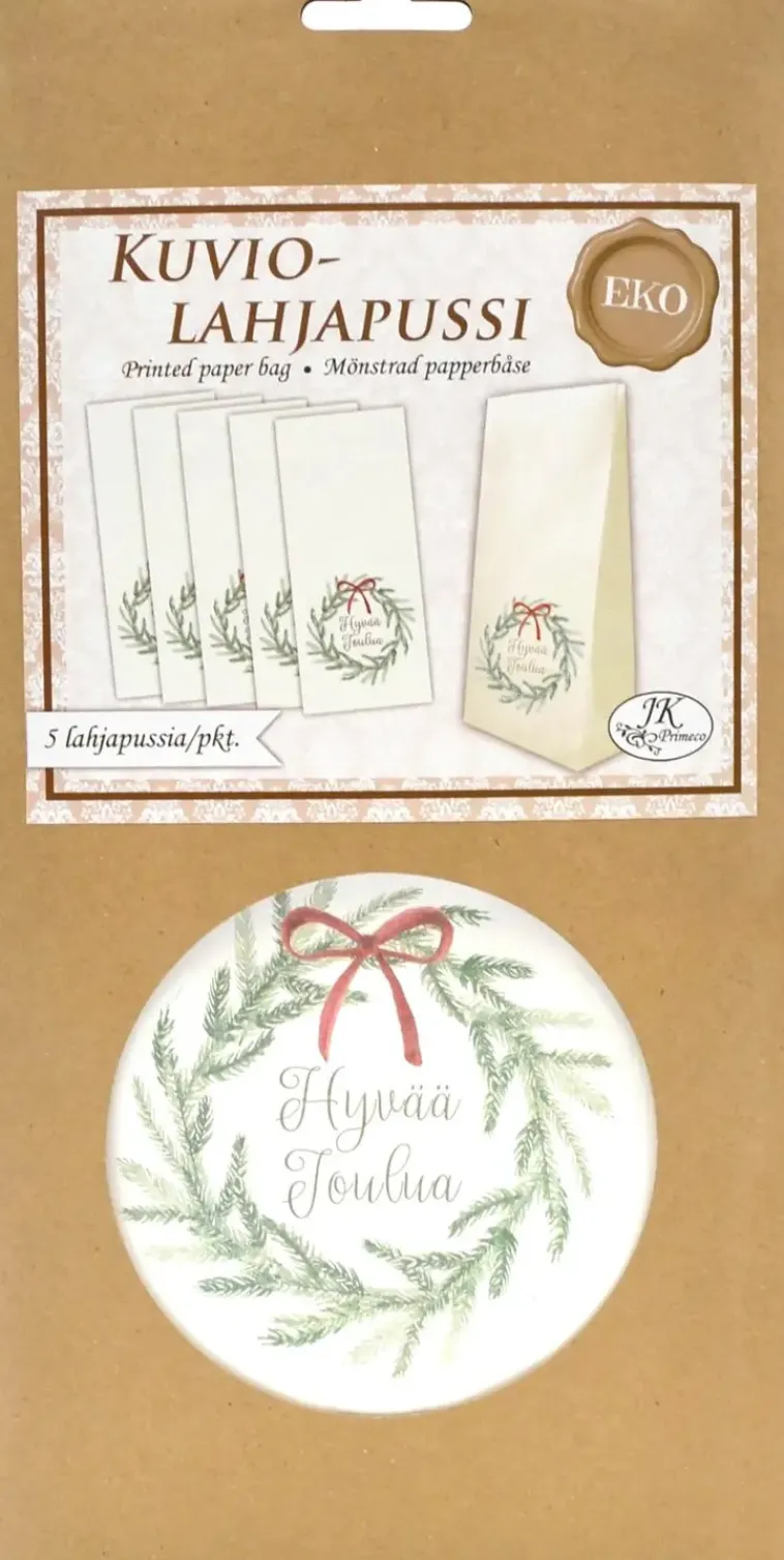 Online Eko Lahjapussi Kranssi 5Kpl/Ptk Askartelutarvikkeet