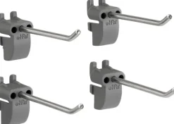 Elfa Säilytyskalusteet-Utility Pitka Tyokalukoukku 479170 21X65X33Mm 4 Kpl Harmaa