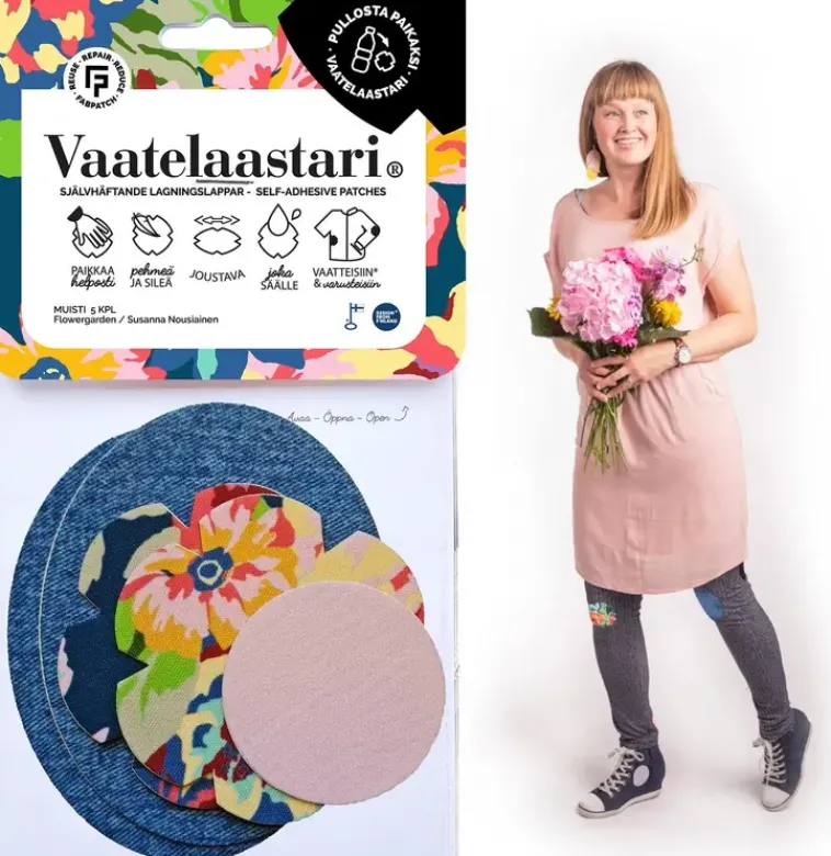 Discount Vaatelaastari, Muisti - Helppo, Hankaamalla Kiinnittyva Tekstiilien Korjauspaikka Käsityötarvikkeet