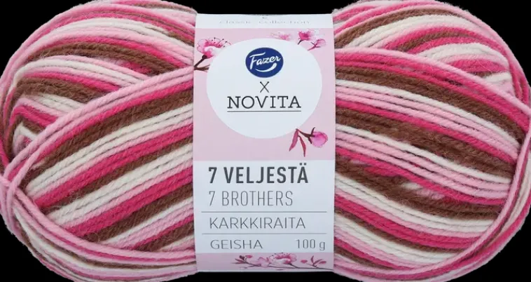 New Fazer X Neulelanka 7 Veljesta Karkkiraita Geisha Käsityötarvikkeet
