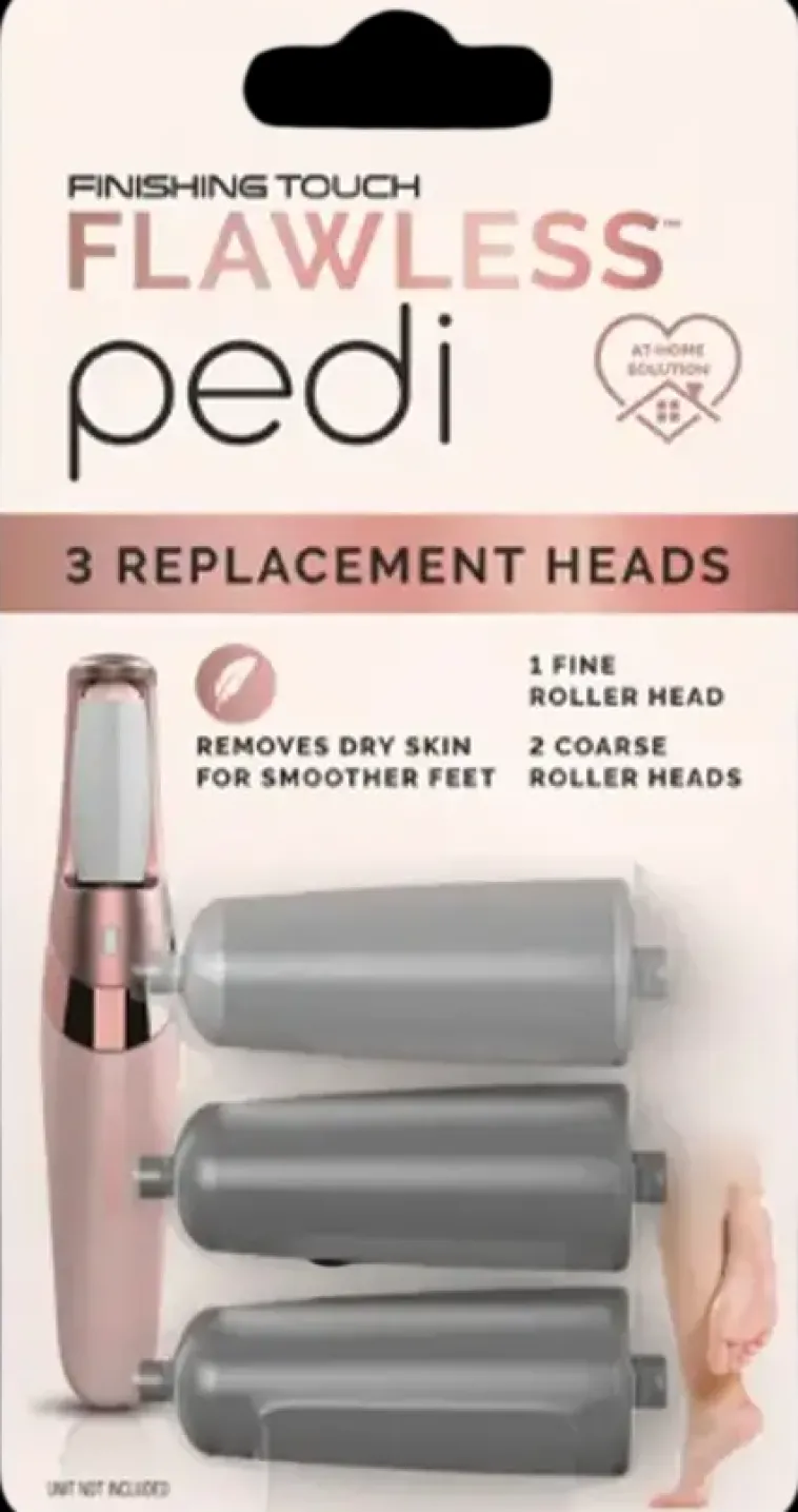 Flawless Muut Kauneuden- Ja Terveydenhoitolaitteet-Pedi 3 Kpl Lisavaihtopaa
