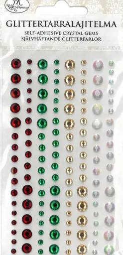 Outlet Glittertarralajitelma Punavihrea Askartelutarvikkeet