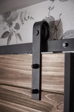 Habo Säilytyskalusteet-Liukovenkisko Retro Musta Etuasennus