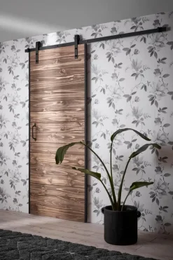 Habo Säilytyskalusteet-Ovi Easy 1000X2133X20 Manty/Musta Etuasennus