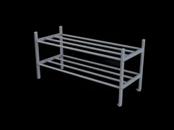 House Eteiskalusteet-Kenkateline 2-Kerrosta Tummanharmaa 76X30X38Cm