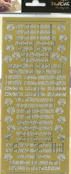 J.K. Primeco Askartelutarvikkeet-Aariviivatarrat Tekstilajitelma Hopea