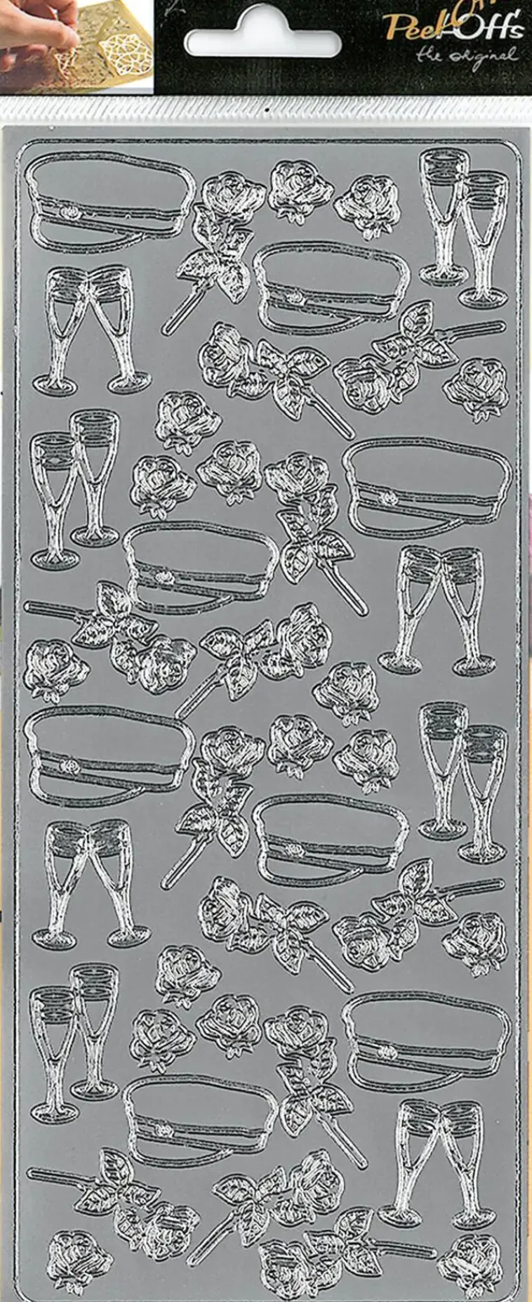 J.K. Primeco Askartelutarvikkeet-Aariviivatarra Ylioppilas Hopea 1Ark/Pkt