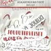 J.K. Primeco Askartelutarvikkeet-Askartelukuvio Iso Joulutekstit Punaharmaa