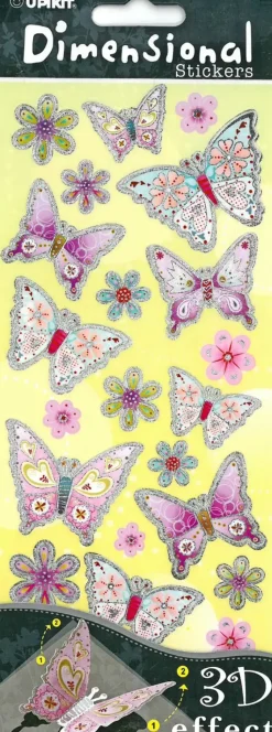 3D Tarra-Arkki Perhoset Askartelutarvikkeet