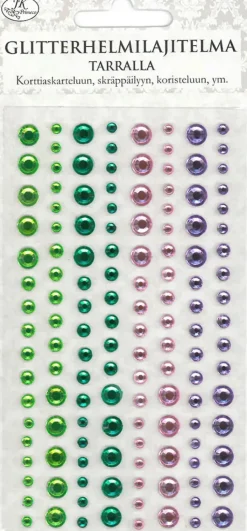 J.K. Primeco Askartelutarvikkeet-Glitterhelmilajitelma Tarralla