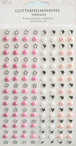 J.K. Primeco Askartelutarvikkeet-Glitterhelminauha Tarralla
