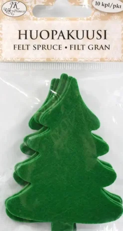 J.K. Primeco Askartelutarvikkeet-Huopakuusi Vihrea 10 Kpl