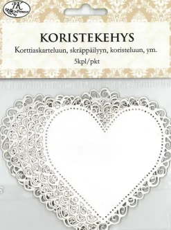 New Koristekehys Sydan Valkoinen 5Kpl/Pkt Askartelutarvikkeet