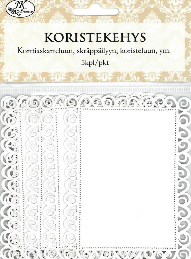 Hot Koristekehys Suorakulmio Valkoinen 5Kpl Askartelutarvikkeet