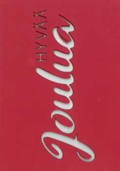 J.K. Primeco Askartelutarvikkeet-Koristekortti Hyvaa Joulua Punainen 5 Kpl