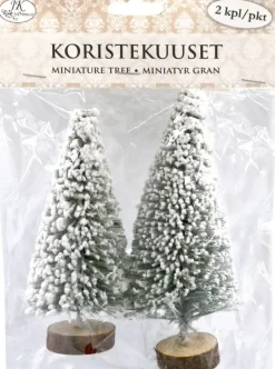 J.K. Primeco Askartelutarvikkeet-Koristekuusi Valkoinen 2 Kpl