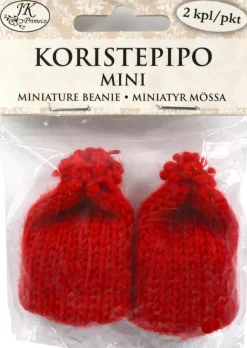 J.K. Primeco Askartelutarvikkeet-Koristepipot Mini Punainen 2 Kpl