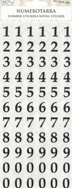 J.K. Primeco Askartelutarvikkeet-Numerotarra Pieni