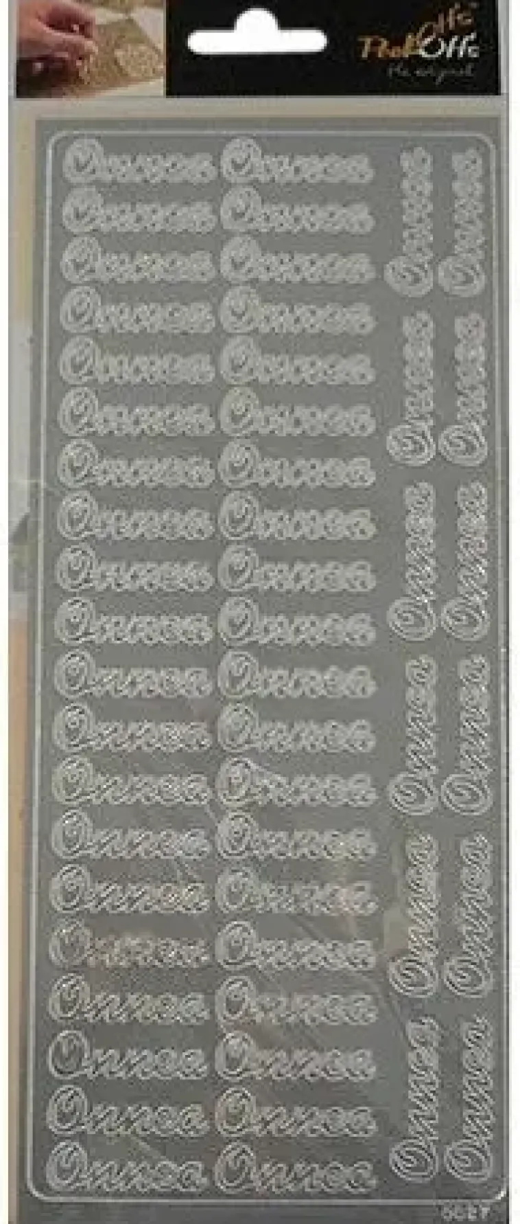 Sale Onnea -Aariviivatarra Hopea Askartelutarvikkeet