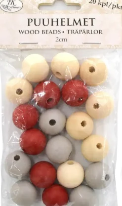 J.K. Primeco Askartelutarvikkeet-Puuhelmet Joululajitelma