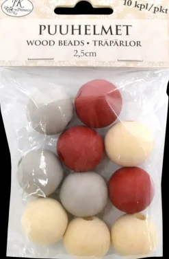 J.K. Primeco Askartelutarvikkeet-Puuhelmet Joululajitelma