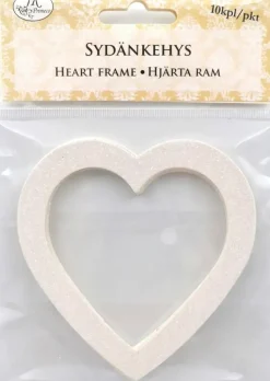 J.K. Primeco Askartelutarvikkeet-Sydankehys Glitter Valkoinen 10Kpl/Pkt