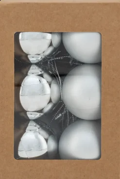 Hot Joulupallo Hopea 12Kpl 5Cm Sesonkijuhlatarvikkeet