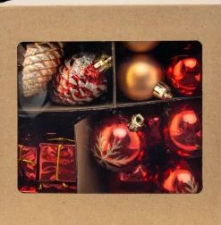 Sale Joulupallo Lajitelma Kulta-Puna 60Kpl M Sesonkijuhlatarvikkeet