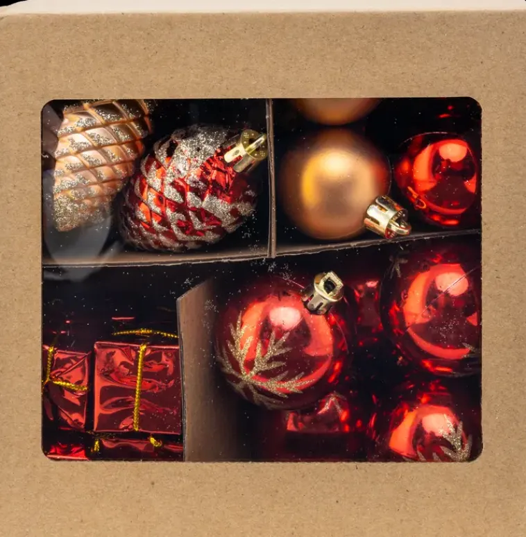 Sale Joulupallo Lajitelma Kulta-Puna 60Kpl M Sesonkijuhlatarvikkeet