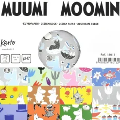 Karto Askartelutarvikkeet-Kuviopaperilajitelma Muumi 15X15 Cm 24 Arkkia