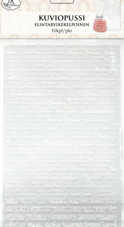 Discount Kirkas Pussi Hyvaa Joulua Valkoinen 10Kpl/Pkt Askartelutarvikkeet