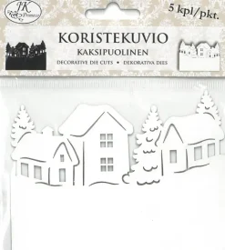 Discount Koristekuvio Kyla Mustavalkoinen 5 Kpl/Pkt Askartelutarvikkeet