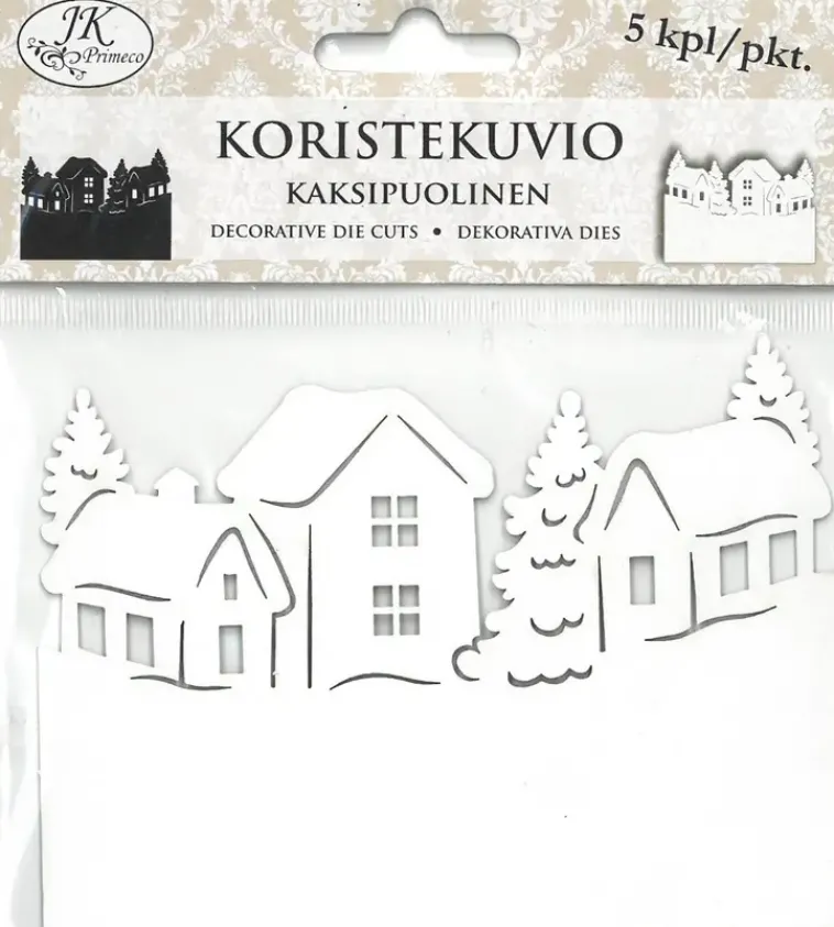 Discount Koristekuvio Kyla Mustavalkoinen 5 Kpl/Pkt Askartelutarvikkeet