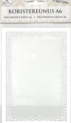 Discount Koristereunus A6 Lumihiutale Valkoinen 5Kpl/Pkt Askartelutarvikkeet