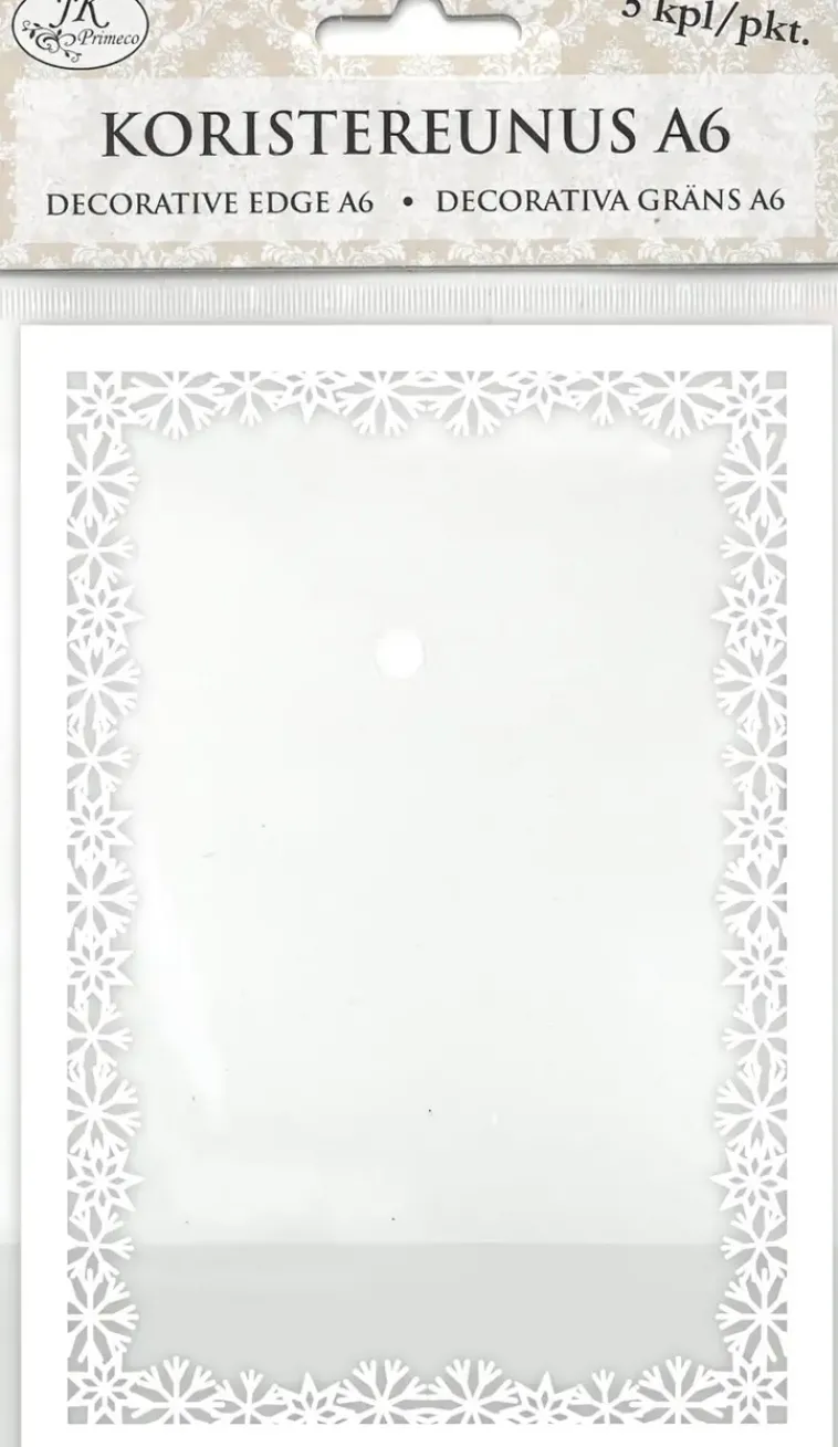 Discount Koristereunus A6 Lumihiutale Valkoinen 5Kpl/Pkt Askartelutarvikkeet