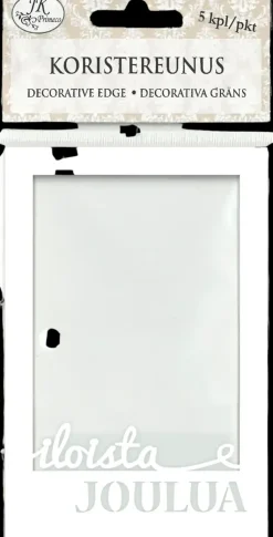 Clearance Koristereunus Iloista Joulua Valkoinen 5Kpl/Pkt Askartelutarvikkeet