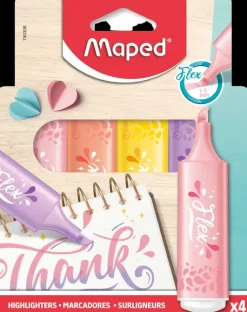 Discount Korostuskyna Pastel Flex 4 Kpl Toimistotarvikkeet