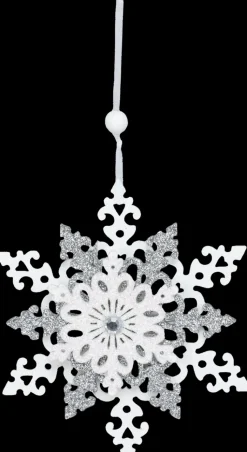 Discount Kuusenkoriste Lumihiutale 12 Cm Sesonkijuhlatarvikkeet