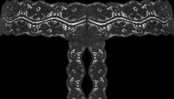 Underneath Seksivalineet-Kyra Avohaara Stringit S/M Black