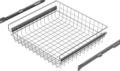 Lanka ja Muovi Säilytyskalusteet-Oy Rullakori 600 Matala 2Kpl Hopea