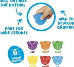 Clearance Lasten Variliitusarja 6 Kpl Tedde Baby +1 Vuotiaille Toimistotarvikkeet