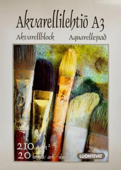 Outlet Akvarellilehtio A3 20 Lehtea Paperitarvikkeet